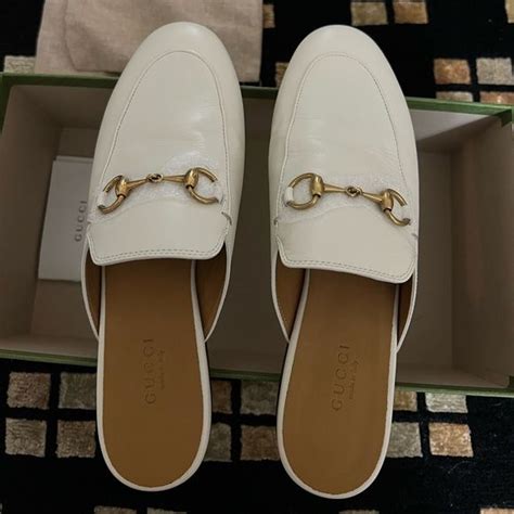 gucci mystic white princetown mule|Gucci princetown mule review.